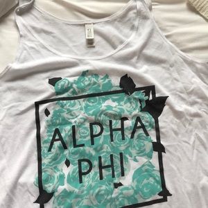 alpha phi flower tank top